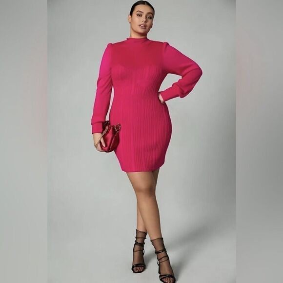 NEW Anthropologie Turtleneck Sweater Dress Size XL - Picture 1 of 11